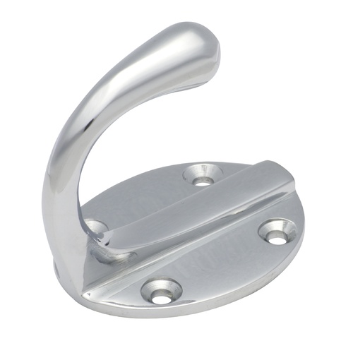 Tradco 3938CP Single Robe Hook Polished Chrome P42mm