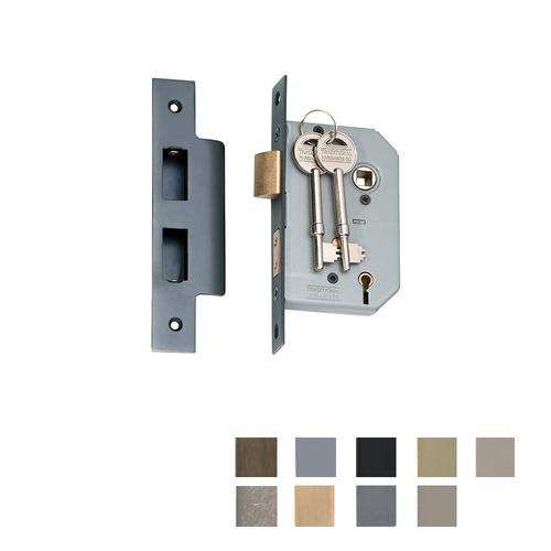 Tradco Mortice Lock 5 Lever - Available In Various Finishes