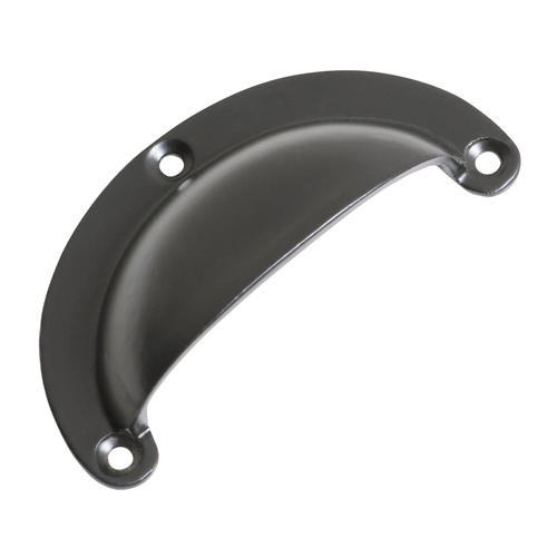 Tradco Classic Drawer Pull Handle 100mm Matt Black on Iron 4080