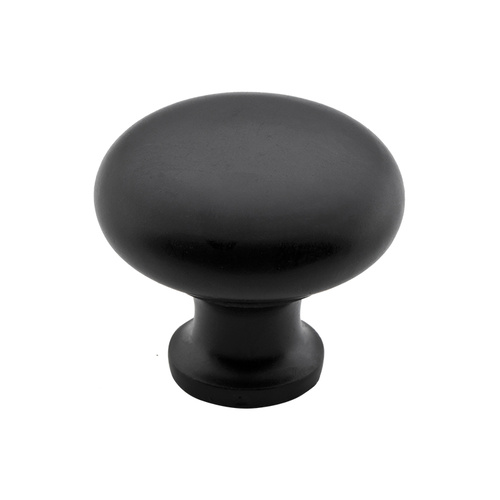 Tradco 4081MB Cupboard Knob CI Matt Black 25mm