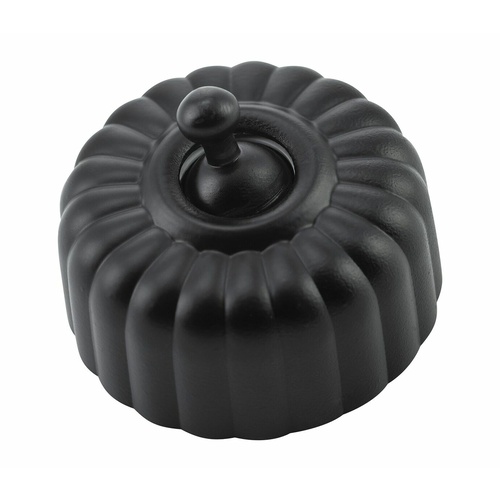 Tradco 5330 Fluted Switch Matte Black