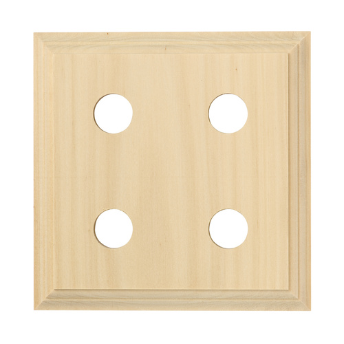 Out of Stock: ETA End May - Tradco 5425 Quad Block Classic Pine 155x155mm