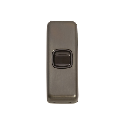 Tradco 5840AB Switch Rocker 1 Gang Antique Brass BR 30x82mm