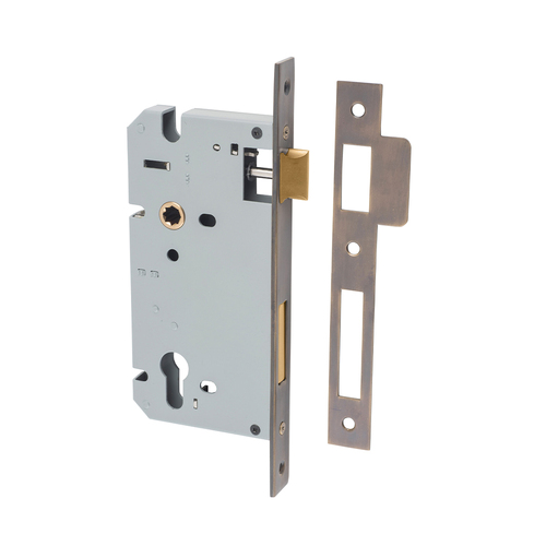 Iver Euro Mortice Lock 85mm CTC 60mm Backset Signature Brass 6035