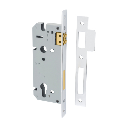 Iver Euro Roller Mortice Lock 45mm Chrome Plate 6054