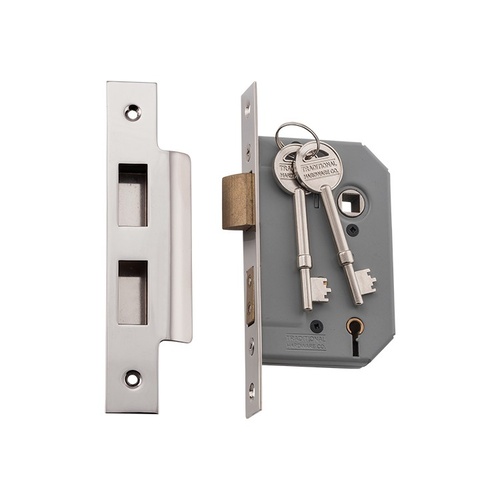 Tradco 6160 5 Lever Lock Polished Nickel 46mm