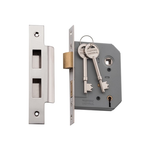 Tradco 6161 5 Lever Lock Polished Nickel 57mm