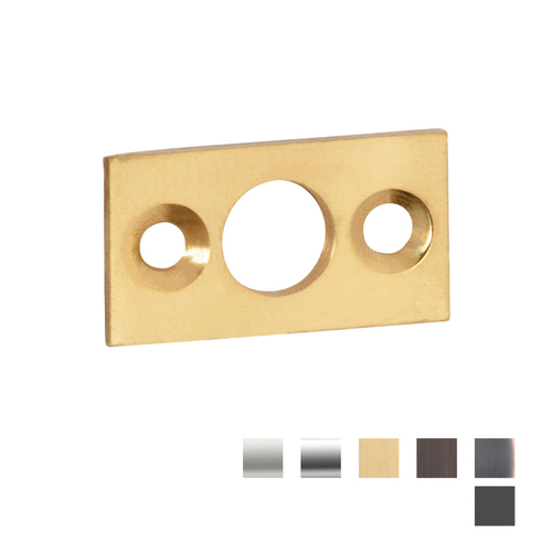 Tradco Barrel Bolt Flat Plate Keeper 7.5mm - Available In Various Finishes