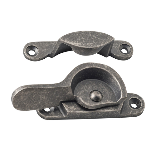 Tradco Narrow Sash Fastener 69mm Rumbled Nickel 6408