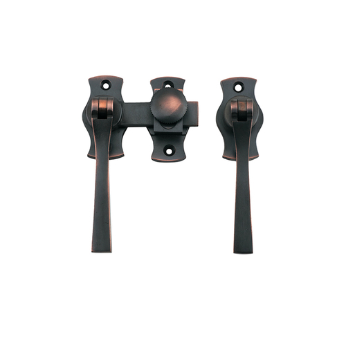 Tradco Square French Door Fastener Antique Copper 6462