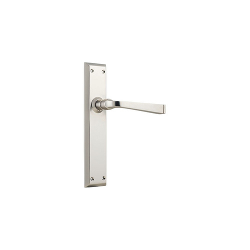 Out of Stock: ETA Early July - Tradco Menton Lever on Long Backplate Passage Satin Nickel 6557