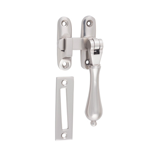 Tradco Long Throw Teardrop Casement Fastener Satin Nickel 6583