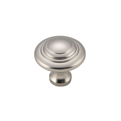 Tradco Domed Cupboard Cabinet Knob 25mm Solid Brass Satin Nickel 6616