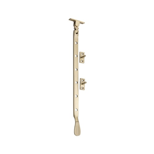Tradco Casement Stay Base Fix Large Satin Brass L300mm 6654
