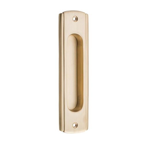 Tradco Traditional Flush Pull 150mm Satin Brass 6690