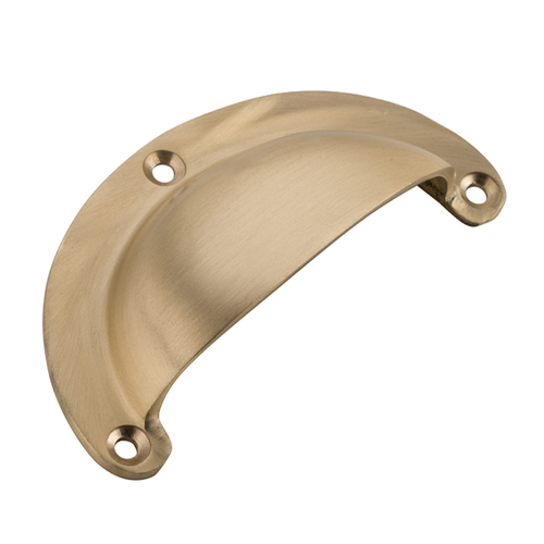 Tradco Classic Drawer Pull Handle 100mm Satin Brass 6695