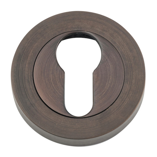 Iver Forged Round Euro Escutcheon 52mm Signature Brass 9301