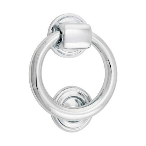 Iver Ring Door Knocker Rear Fix 100mm Chrome Plate 9324