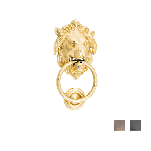 Tradco Lion Door Knocker - Available in Various Finishes