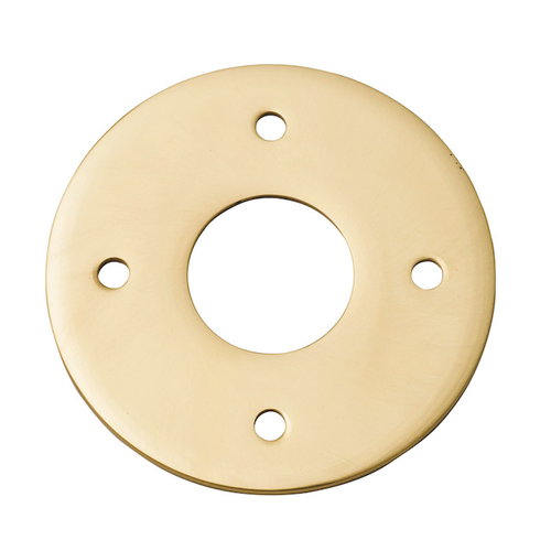 Iver Adaptor Plate Round 54mm Hole Polished Brass Pair 9370
