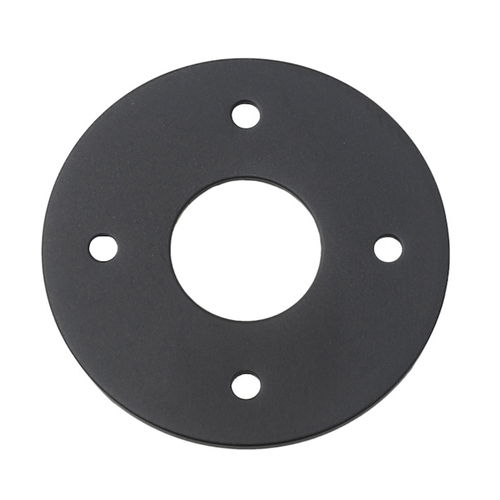 Iver Adaptor Plate Round 54mm Hole Matt Black Pair 9373