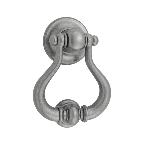 Iver Sarlat Door Knocker Concealed Fix 137mm Distressed Nickel 9397