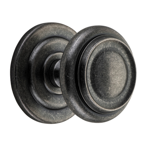 Iver Sarlat Centre Door Knob Handle 107mm Distressed Nickel 9407