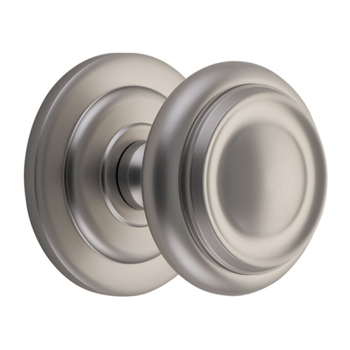 Iver Sarlat Centre Door Knob Handle 107mm Satin Nickel 9409