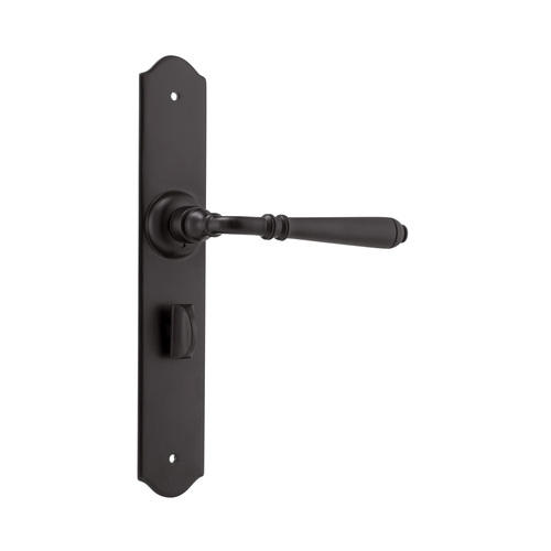 Tradco Reims Lever on Long Backplate Privacy Matt Black 9620P