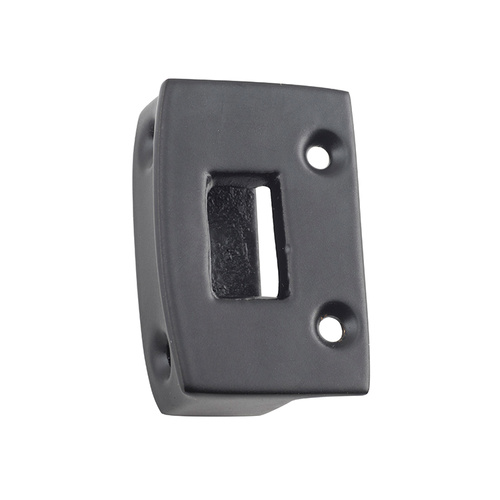 Tradco 9638 Door Latch Box Keeper Matte Black