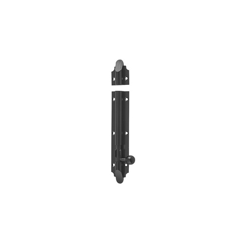 Tradco Victorian Barrel Bolt 150mm x 32mm Matt Black 9661