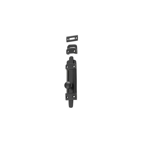 Tradco Tower Barrel Bolt 118mm x 32mm Matt Black 9666