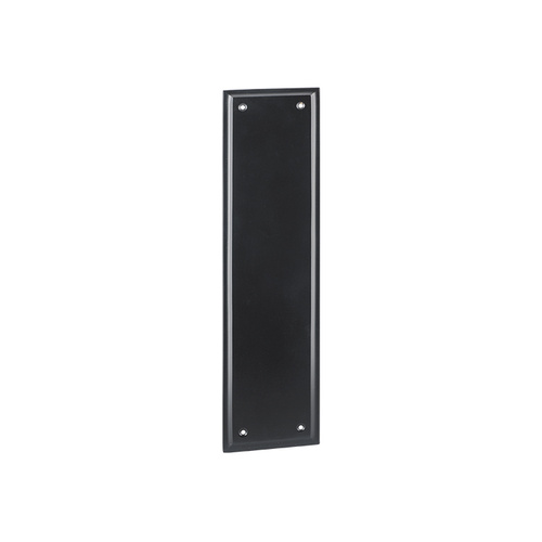 Out of Stock: ETA Early March - Tradco 9680 Milton Push Plate Matte Black 300x75mm