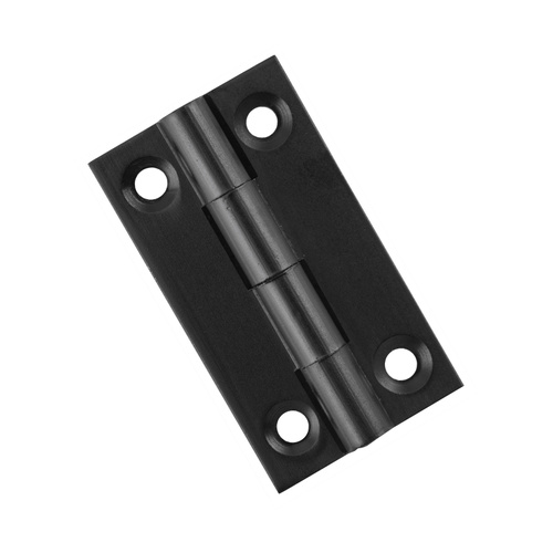 Tradco 9695 Hinge Fixed Pin Matte Black 38x22mm