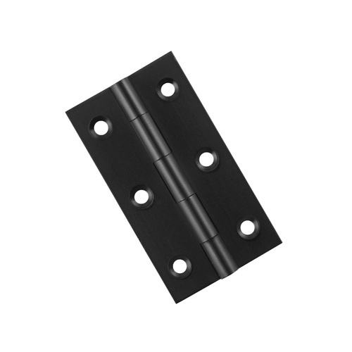 Tradco 9697 Hinge Fixed Pin Matte Black 63x35mm