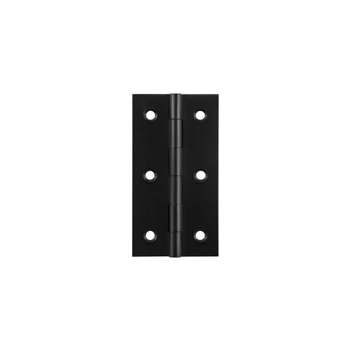 Tradco Cabinet Hinge Fixed Pin 76x41mm Matt Black 9698