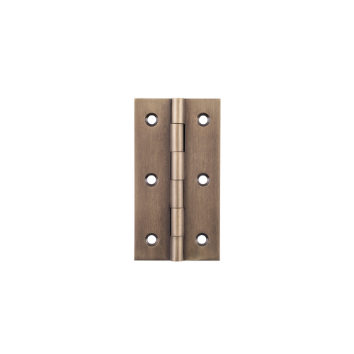 Tradco Cabinet Hinge Fixed Pin 76x41mm Antique Brass 9730