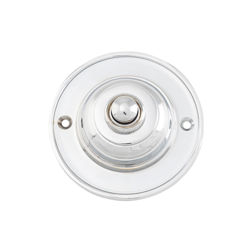 Tradco 9757 Round Bell Push Chrome Plate 75mm