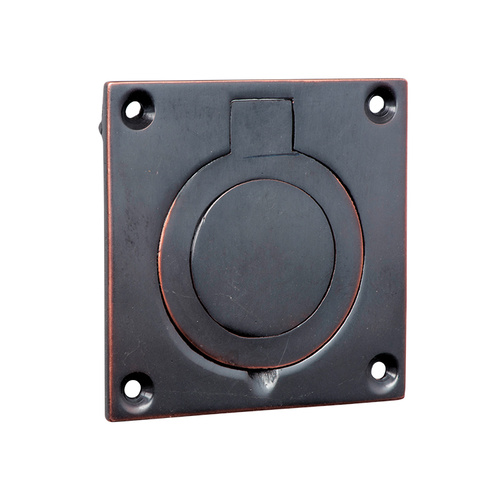 Tradco 9817 Cellar Door Pull Antique Copper 63x63mm