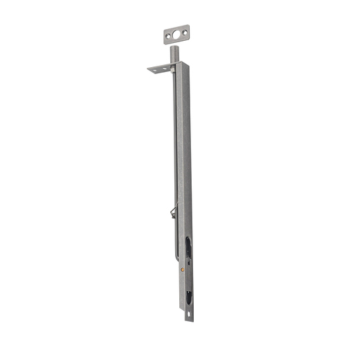 Tradco Flush Bolt 300mm Rumbled Nickel 9860
