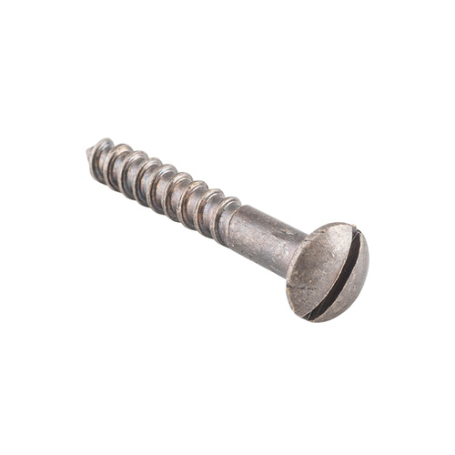 Tradco Domed Head Screw Rumbled Nickel 25x6 Pack of 50 SCRN25
