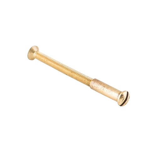 Tradco SCTBOLTPB Tie Bolt Polished Brass 55mm Length x 3 Gauge x M4 Thread