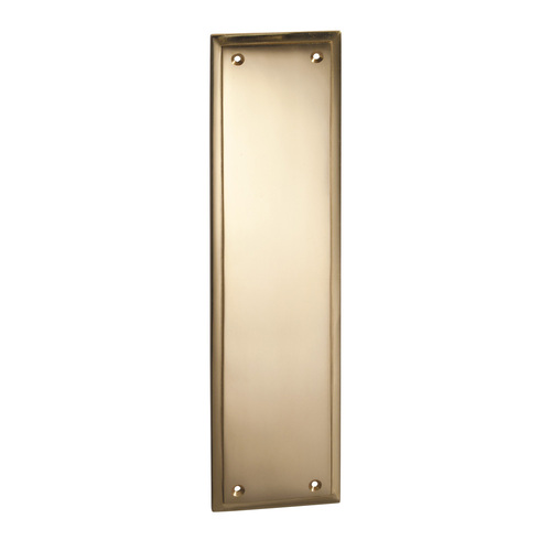 Tradco Milton Push Plate 300x75mm Polished Brass 1008