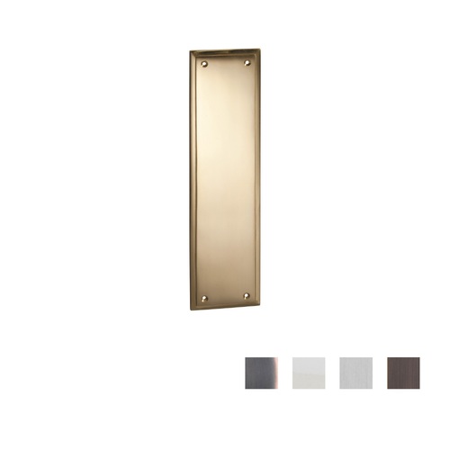 Tradco Milton Push Plate - Available in Various Finishes