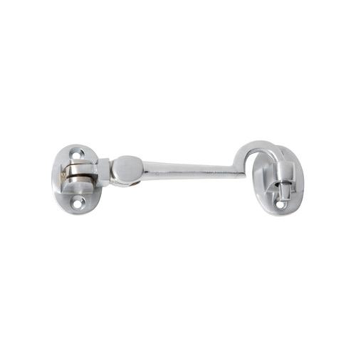 Tradco Cabin Hook Satin Chrome 100mm TD1528