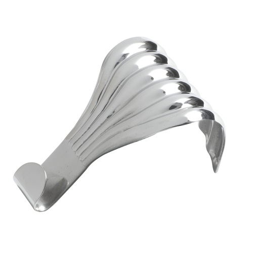 Tradco Picture Rail Hook Fluted SB Polished Chrome TD1555