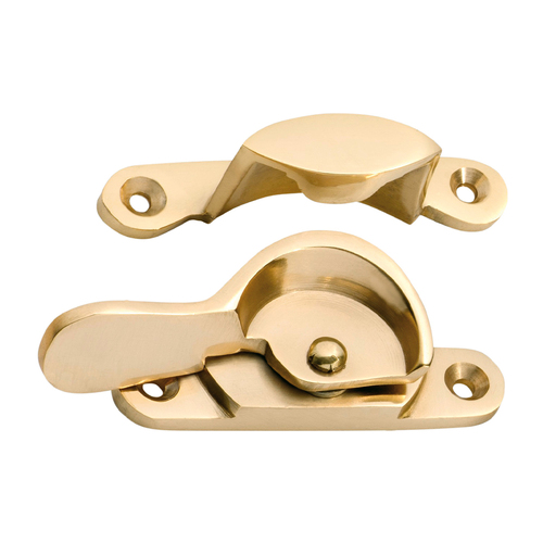 Tradco Narrow Sash Fastener 69mm Polished Brass TD1614