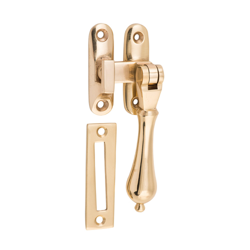 Tradco Teardrop Casement Fastener Polished Brass TD1730