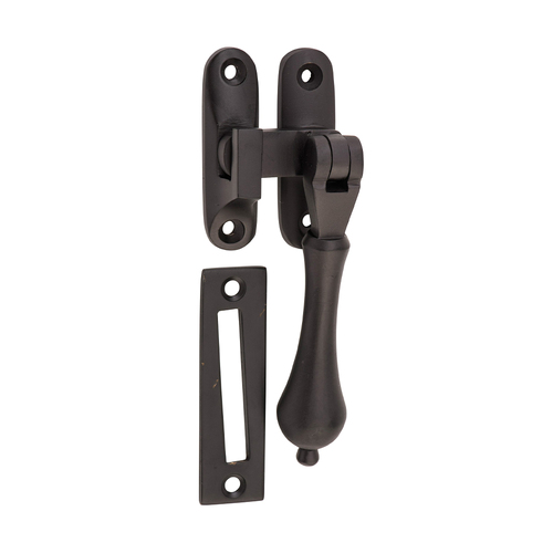 Tradco Teardrop Casement Fastener Matt Black TD1836