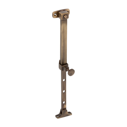 Tradco Telescopic Pin Casement Stay Antique Brass TD2312